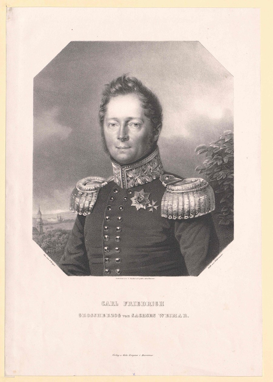 Sasko-výmarský velkovévoda Eisenach Karl Friedrich od Artist Unknown