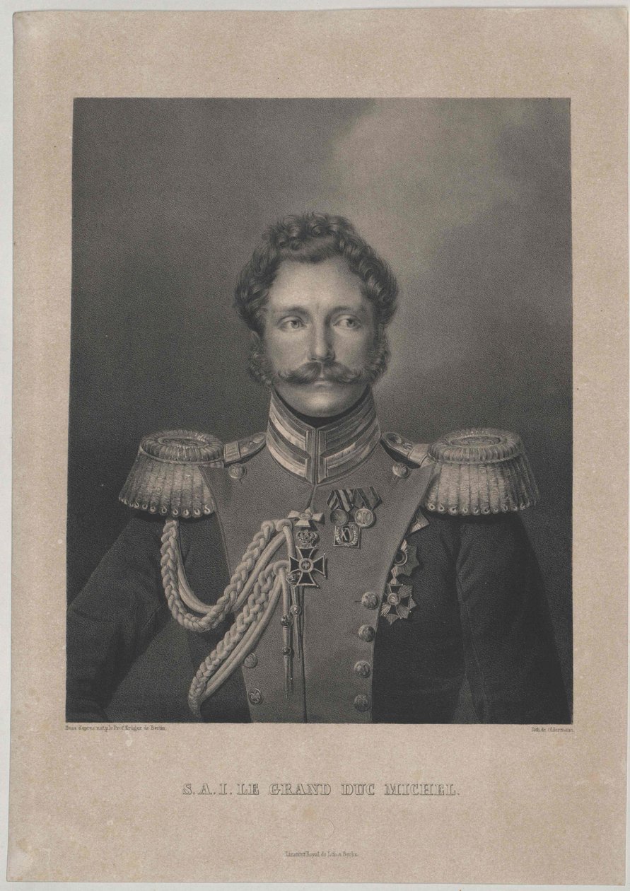 Velkokníže ruský Michael (tisk) od Artist Unknown