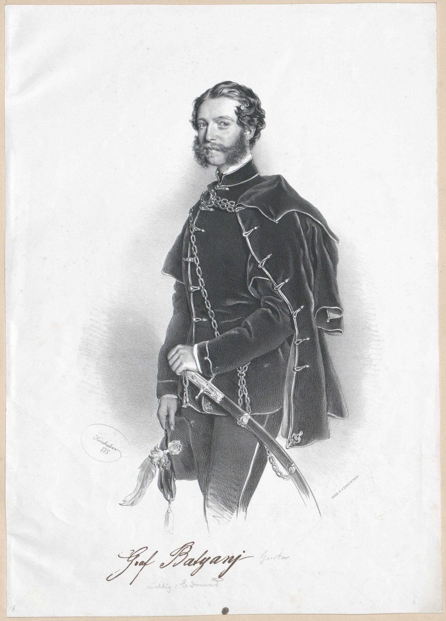 Guido hrabě Batthyány z Nemet-Ujvaru od Artist Unknown
