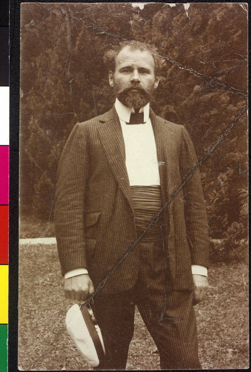 Gustav Klimt u Attersee od Artist Unknown