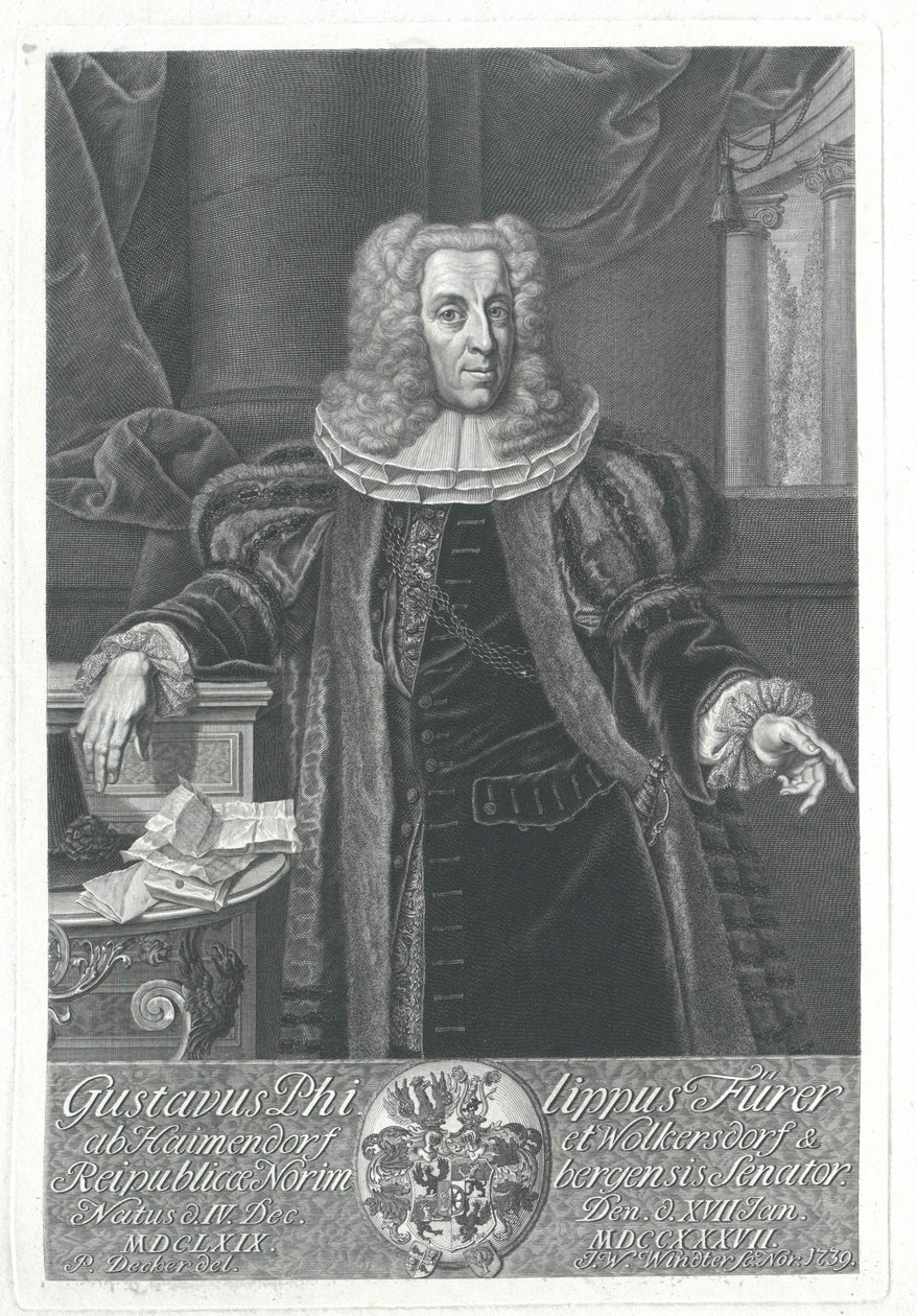 Gustav Philipp Fuerer von Haimendorf od Artist Unknown