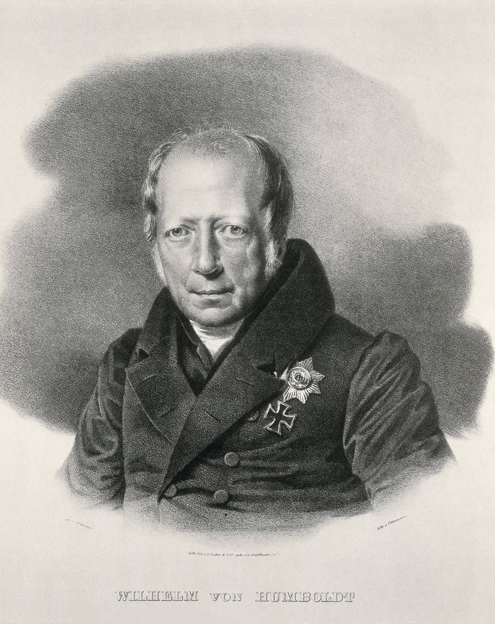 HUMBOLDT, Wilhem von (1767-1835). Německý státník a filozof. Litografie. od Artist Unknown