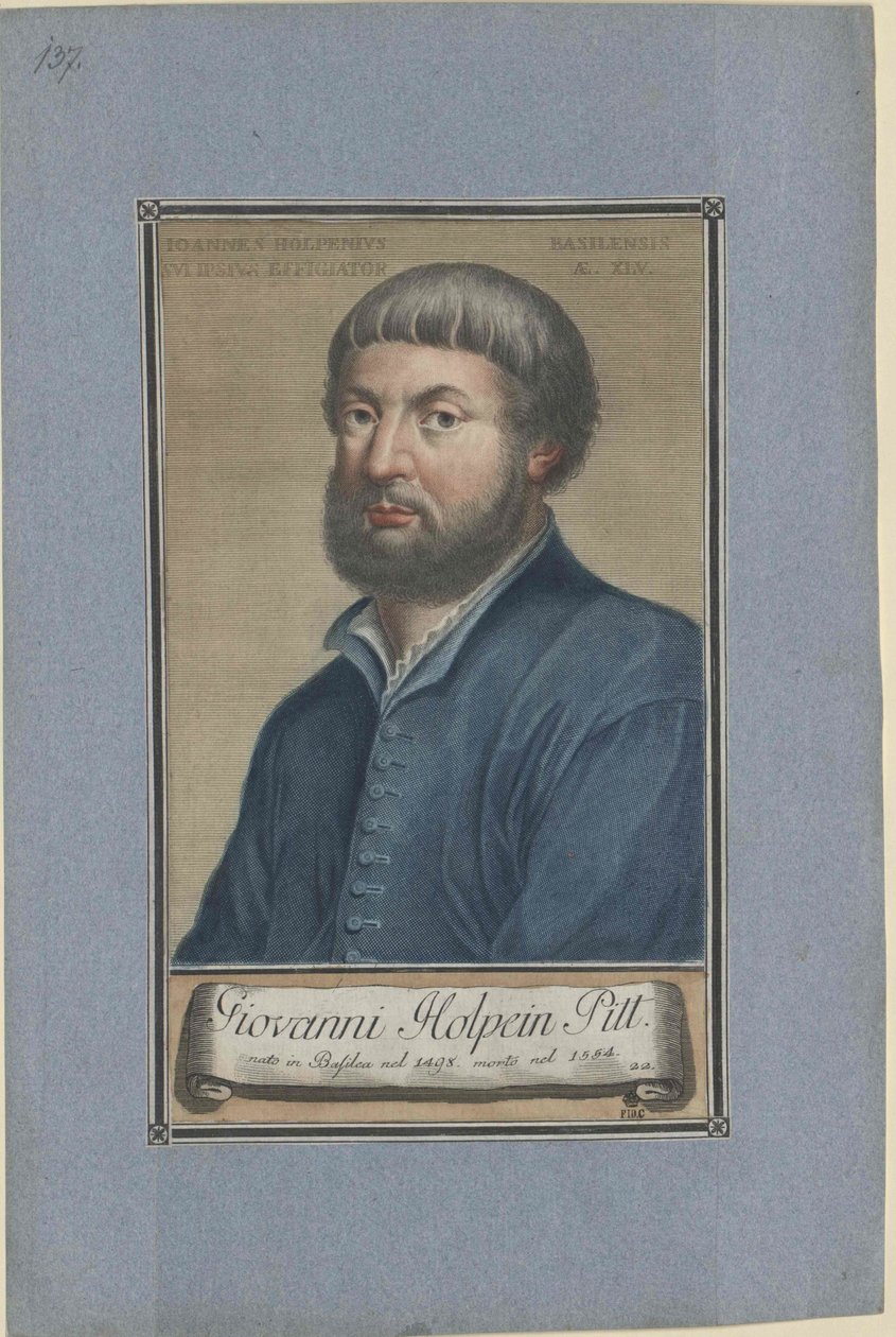 Hans Holbein (tisk) od Artist Unknown