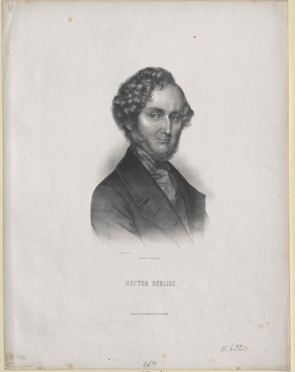 Hector Berlioz (tisk) od Artist Unknown
