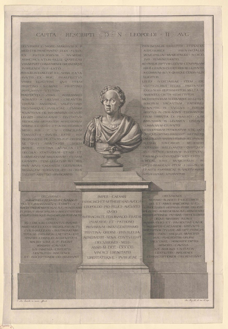Císař Svaté říše římské Leopold II. od Artist Unknown