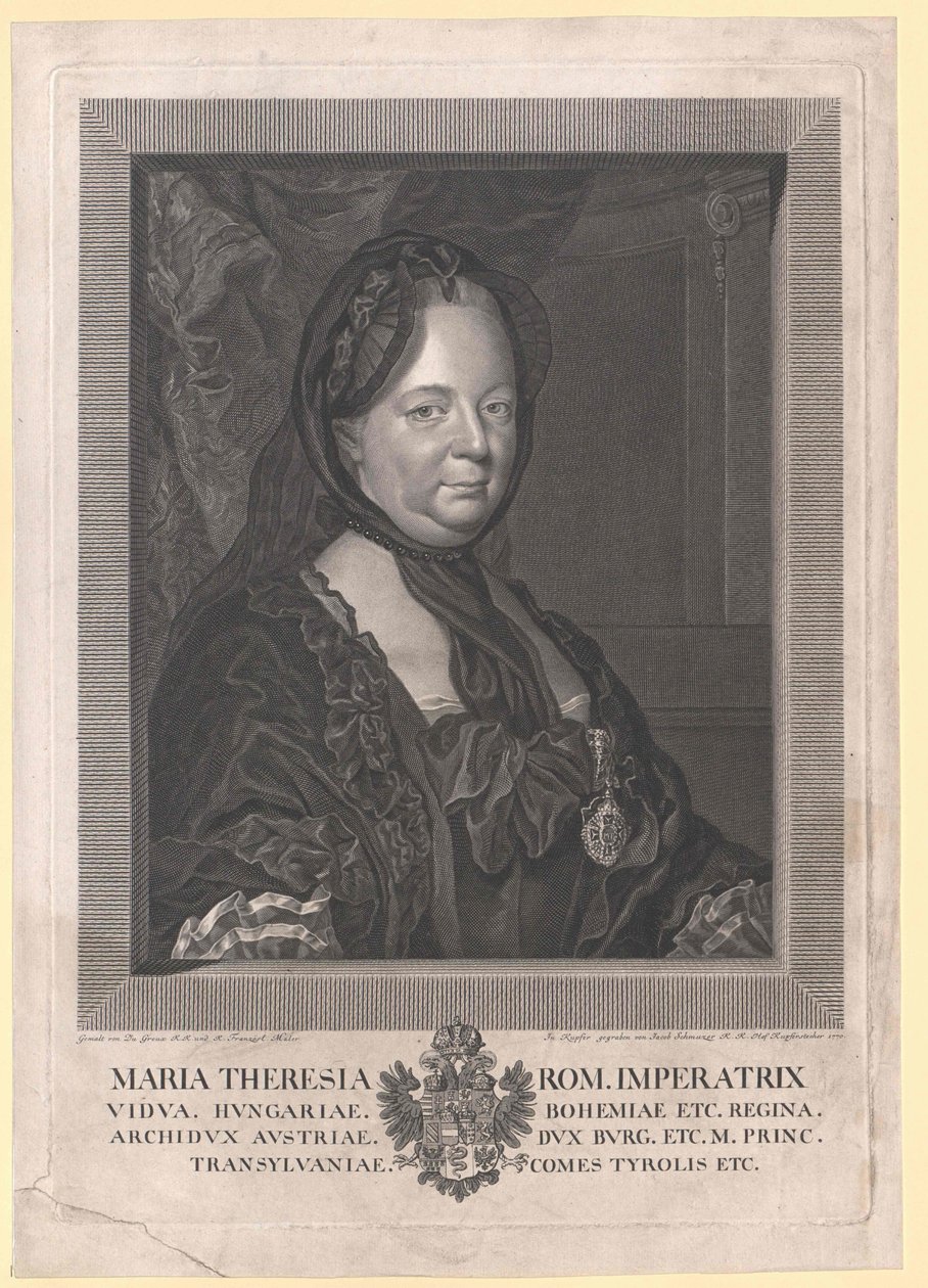 Svatá římská císařovna Marie Terezie od Artist Unknown