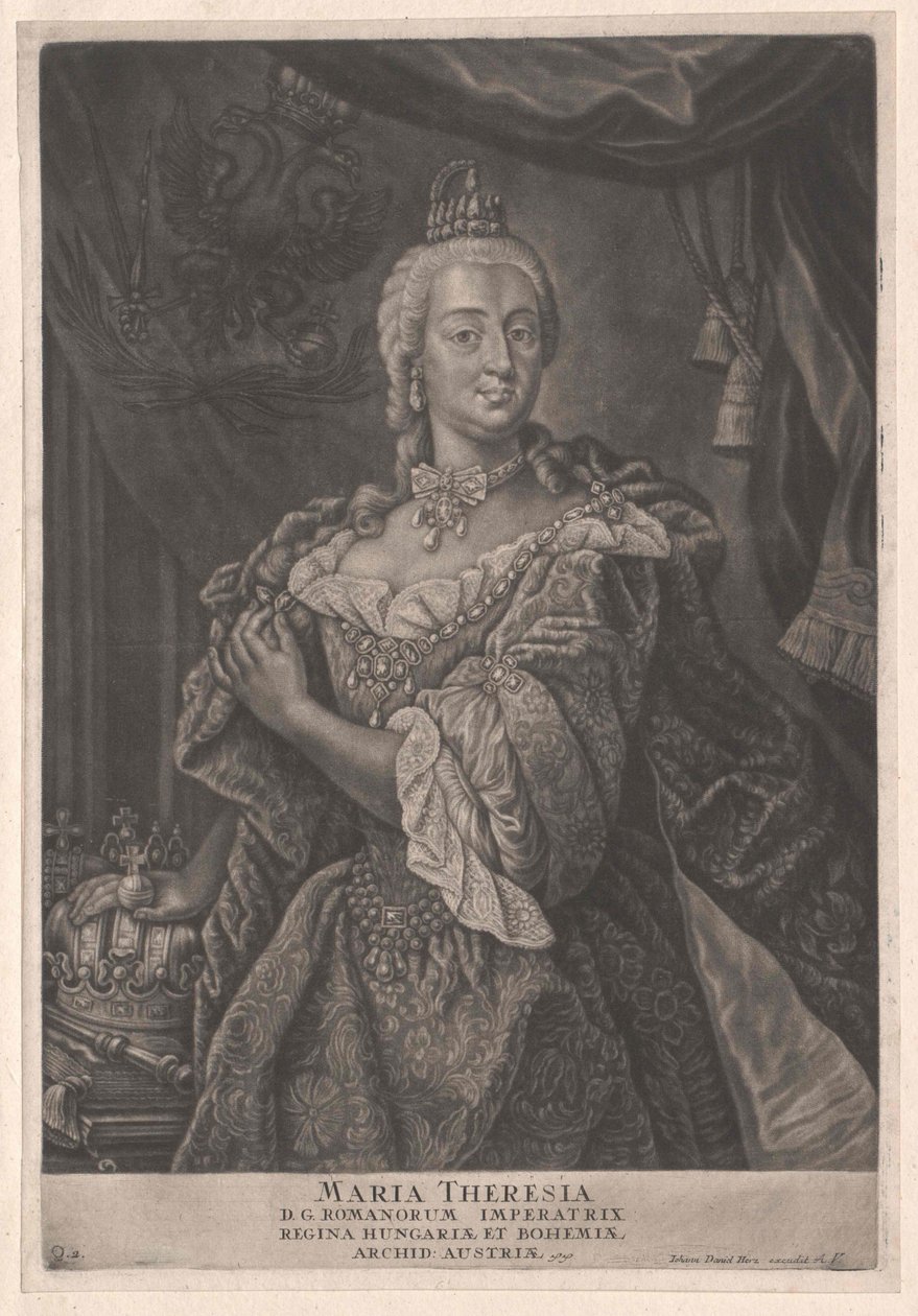 Svatá římská císařovna Marie Terezie od Artist Unknown
