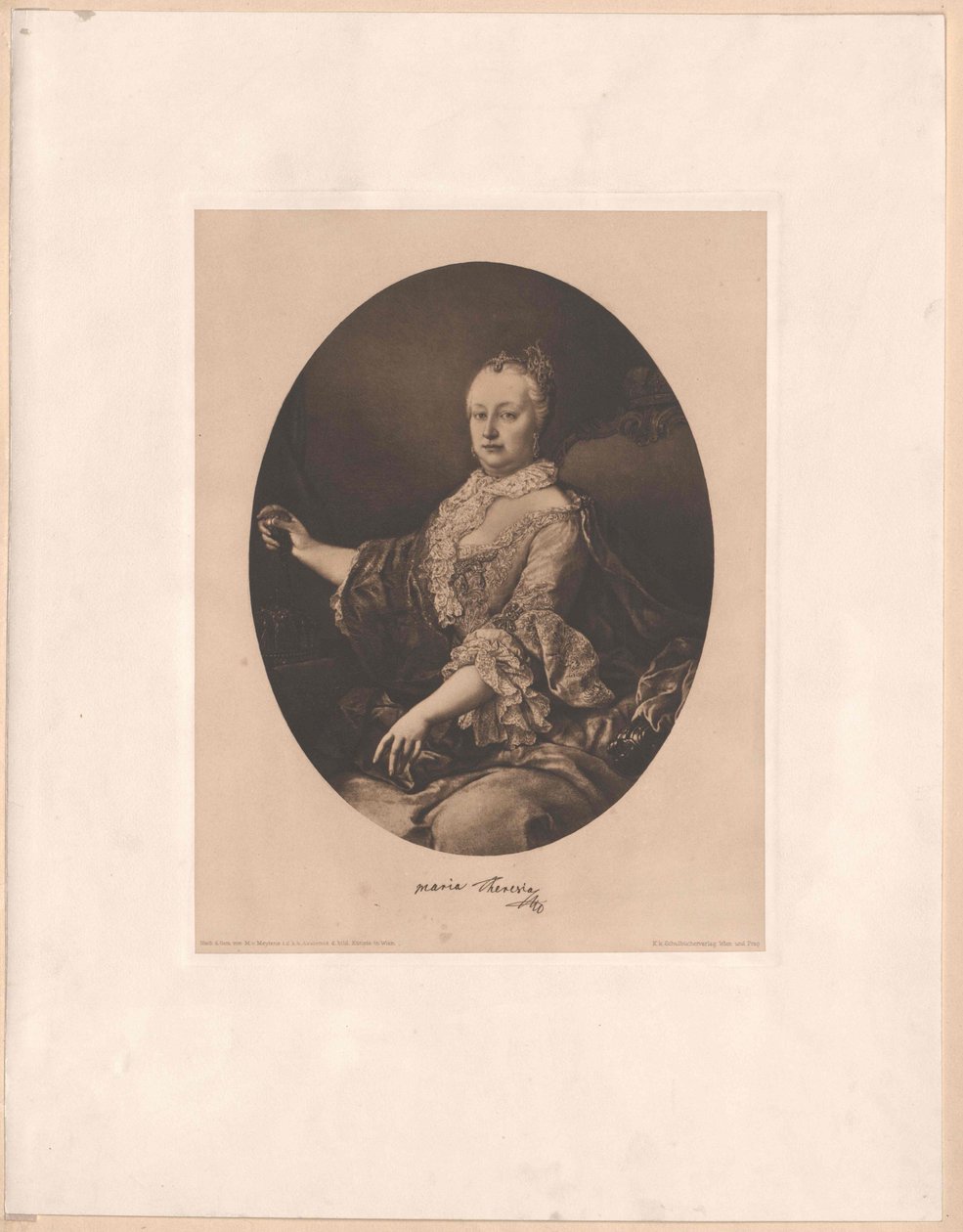 Svatá římská císařovna Marie Terezie od Artist Unknown
