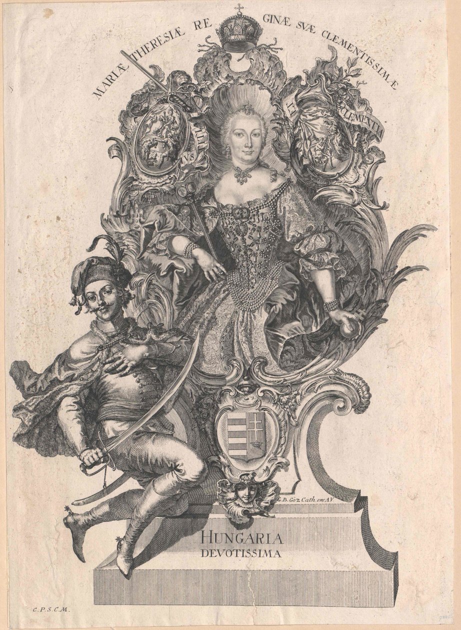 Svatá římská císařovna Marie Terezie od Artist Unknown
