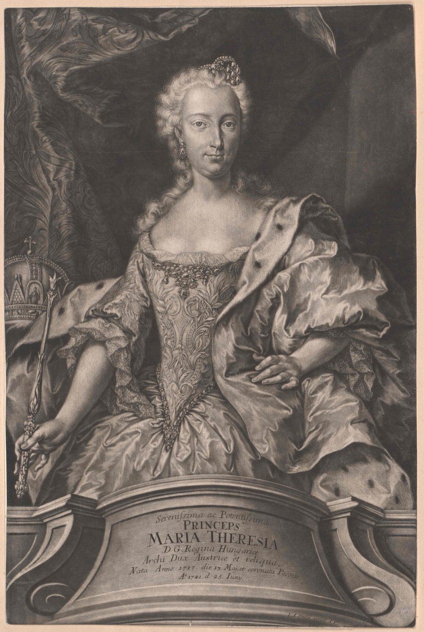 Svatá římská císařovna Marie Terezie od Artist Unknown