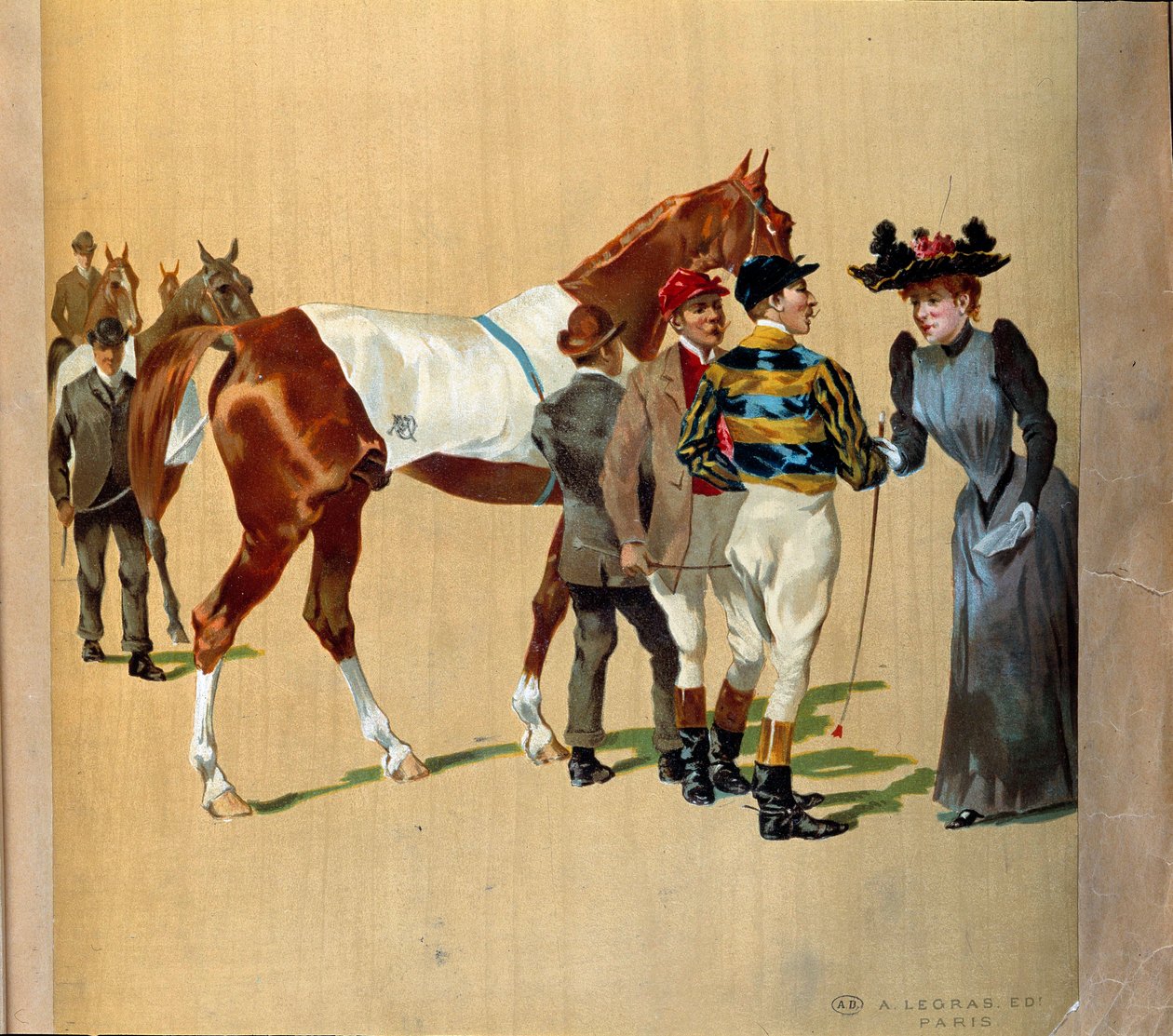 Dostihy: poslední tipy před dostihem, počátek 20. století (tisk) od Artist Unknown