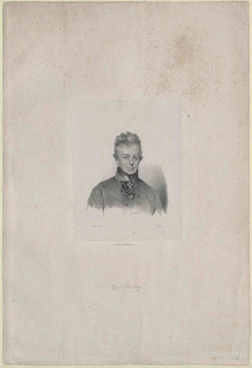 Ignaz hrabě Hardegg-Glatz od Artist Unknown