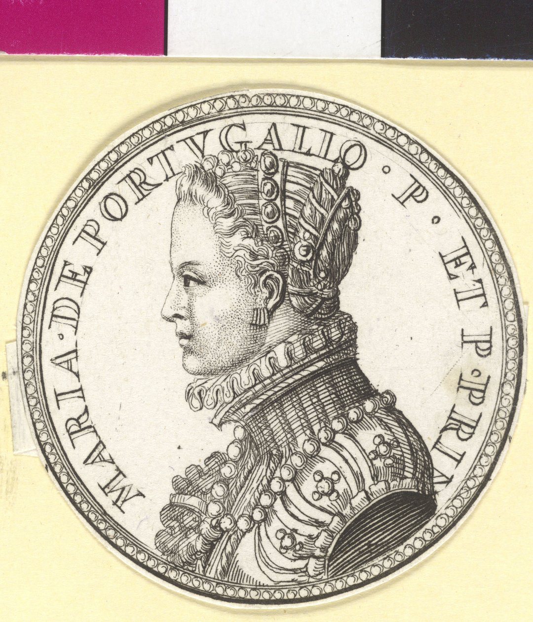 Portugalská infantka Maria (tisk) od Artist Unknown