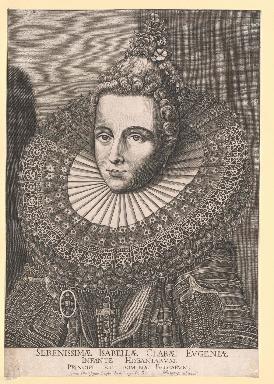 Španělská infantka Isabella Clara Eugenia od Artist Unknown