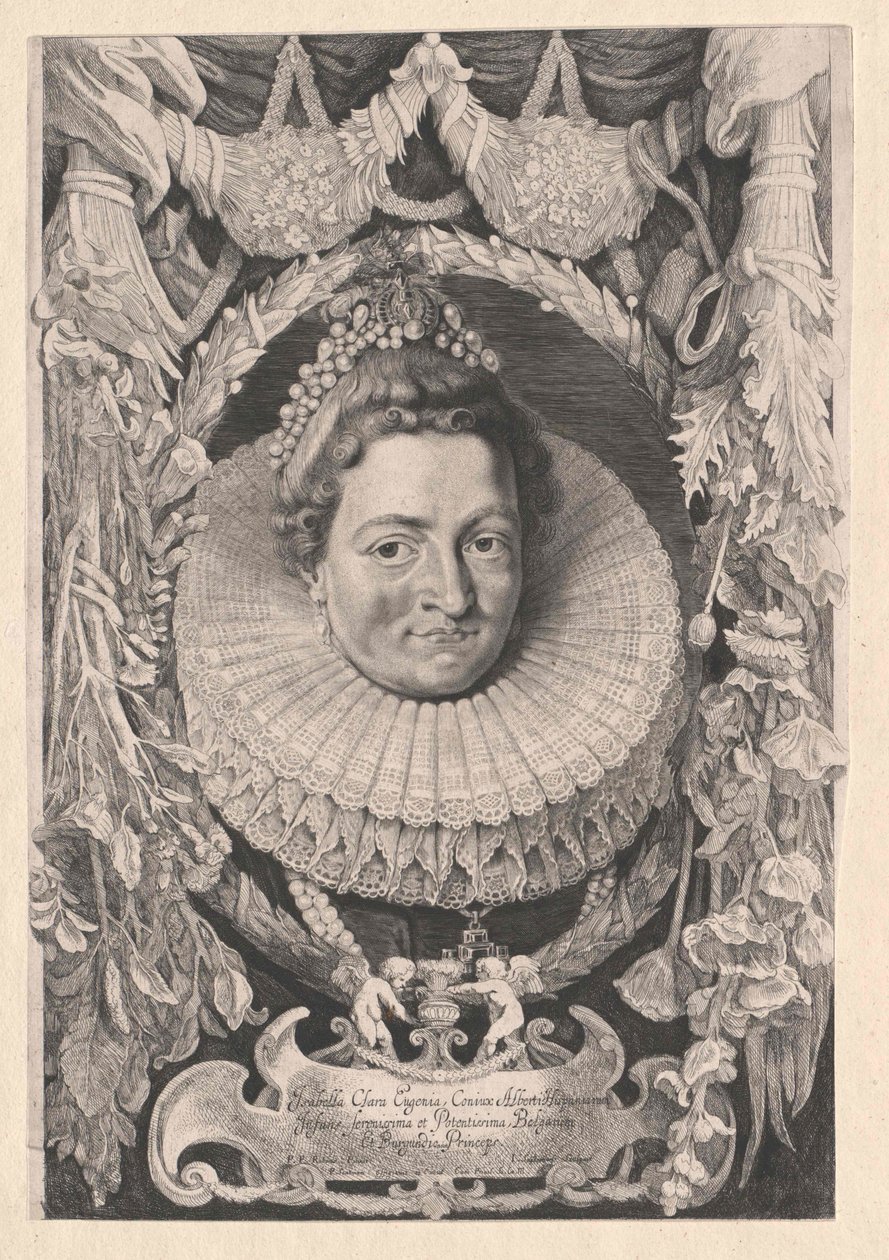 Španělská infantka Isabella Clara Eugenia od Artist Unknown