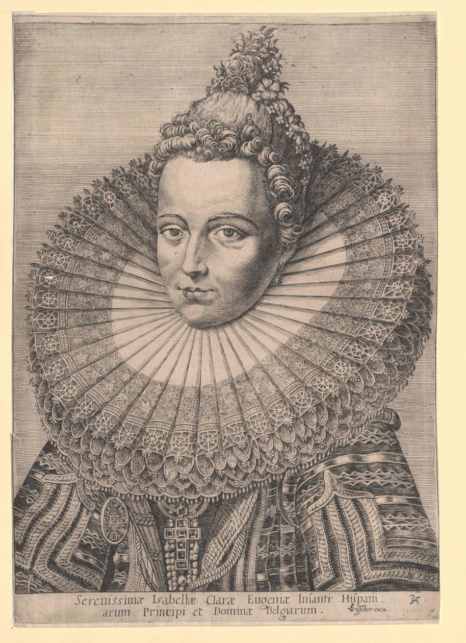 Španělská infantka Isabella Clara Eugenia od Artist Unknown