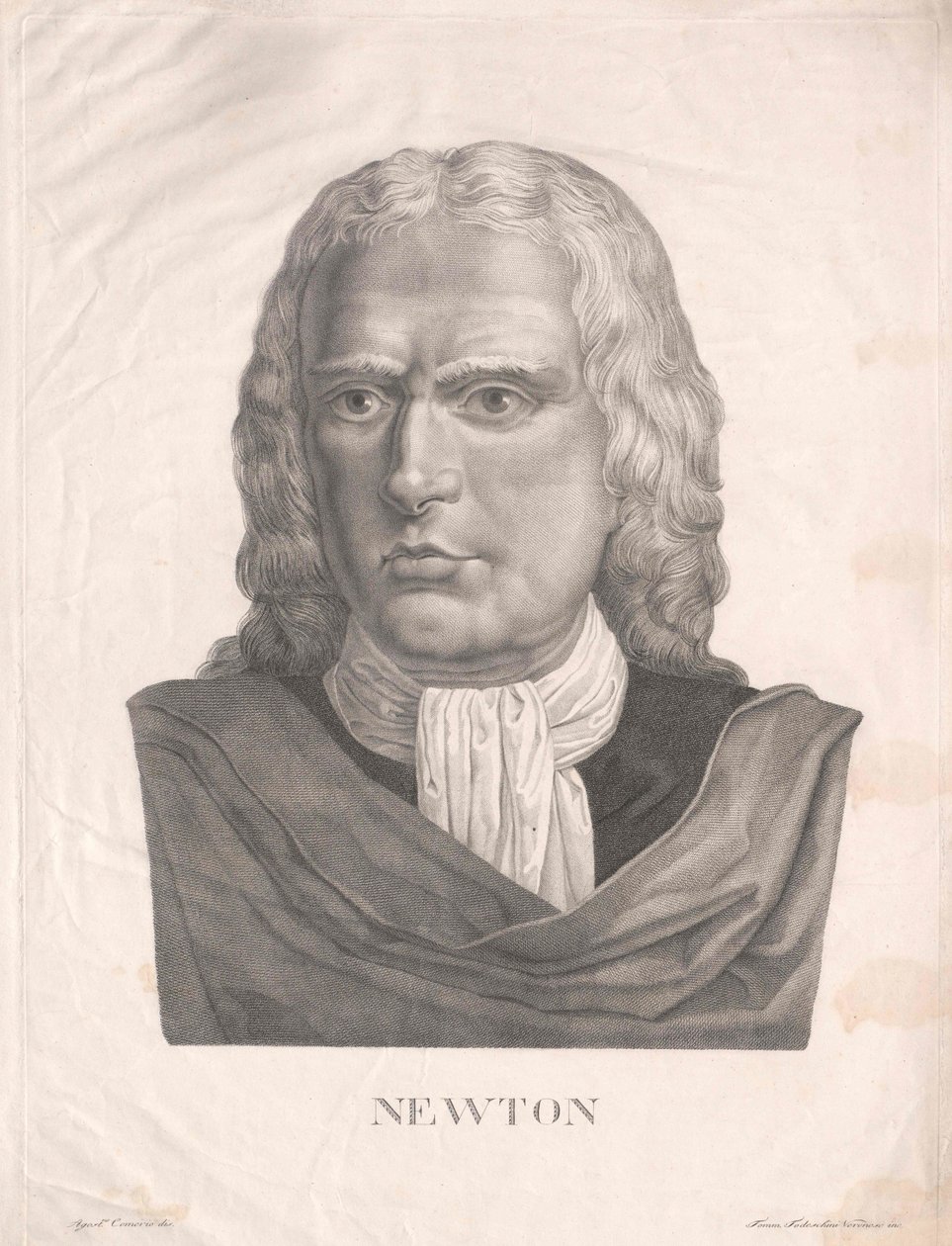Isaac Newton (tisk) od Artist Unknown