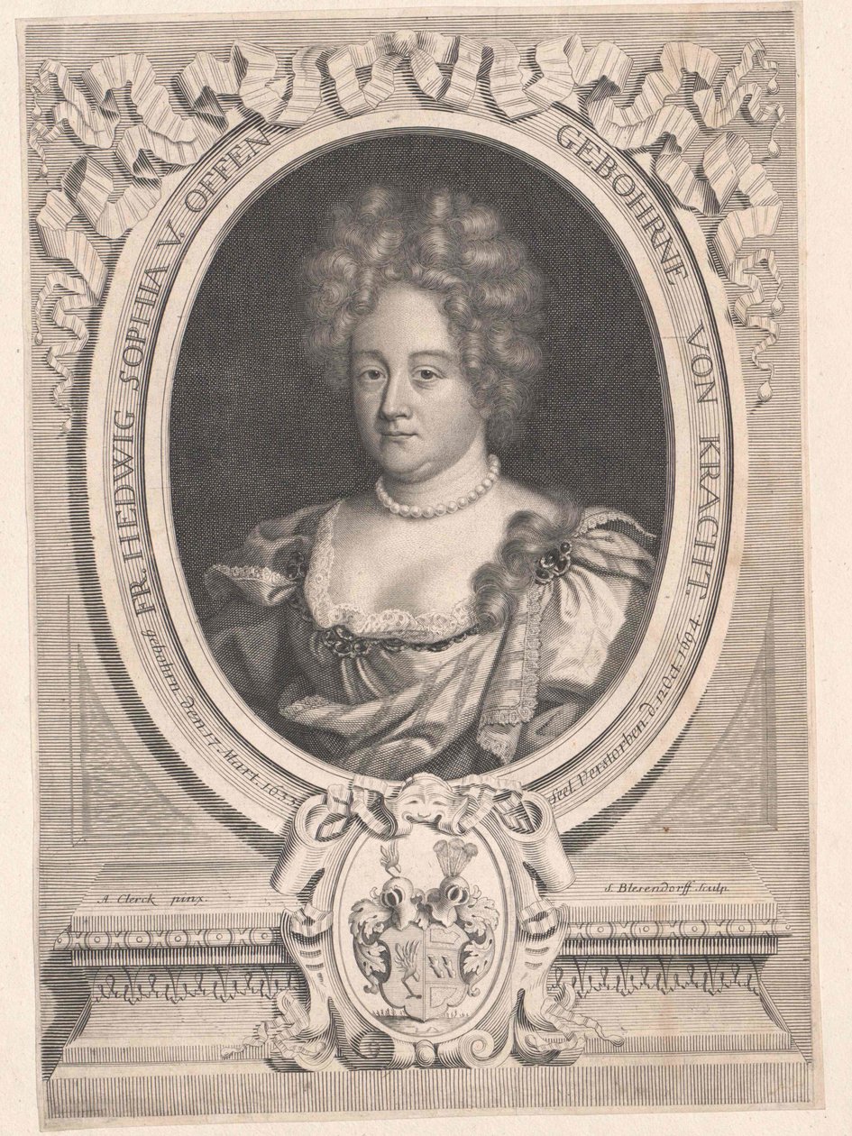 Jadwiga Sophia von Kracht (tisk) od Artist Unknown
