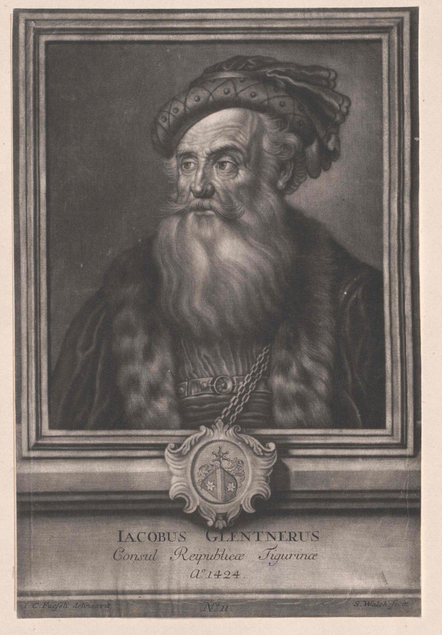 Jakob Glentner (tisk) od Artist Unknown