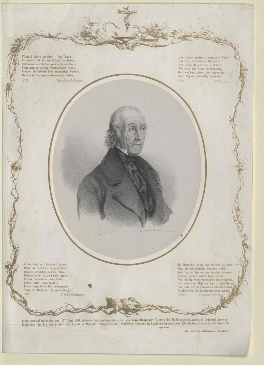 Jakob Rappaport (tisk) od Artist Unknown