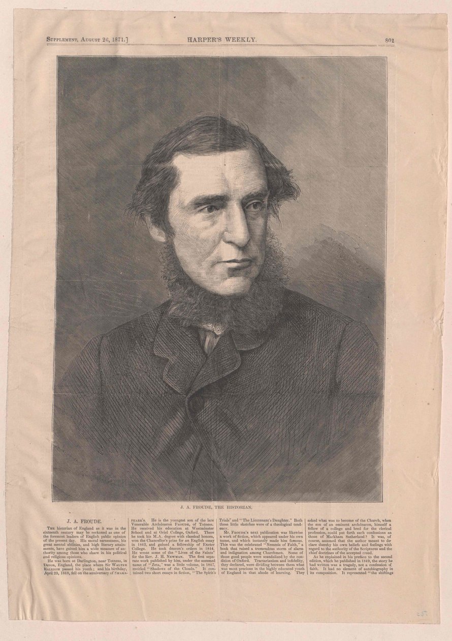 James Anthony Froude od Artist Unknown