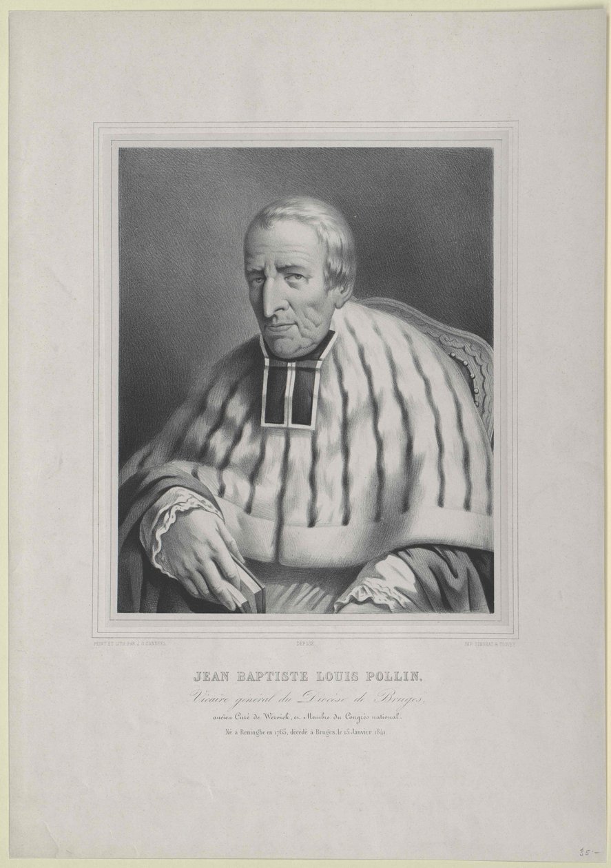 Jean Baptiste Louis Pollin od Artist Unknown