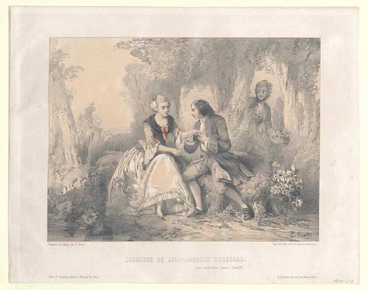 Jean Jacques Rousseau od Artist Unknown