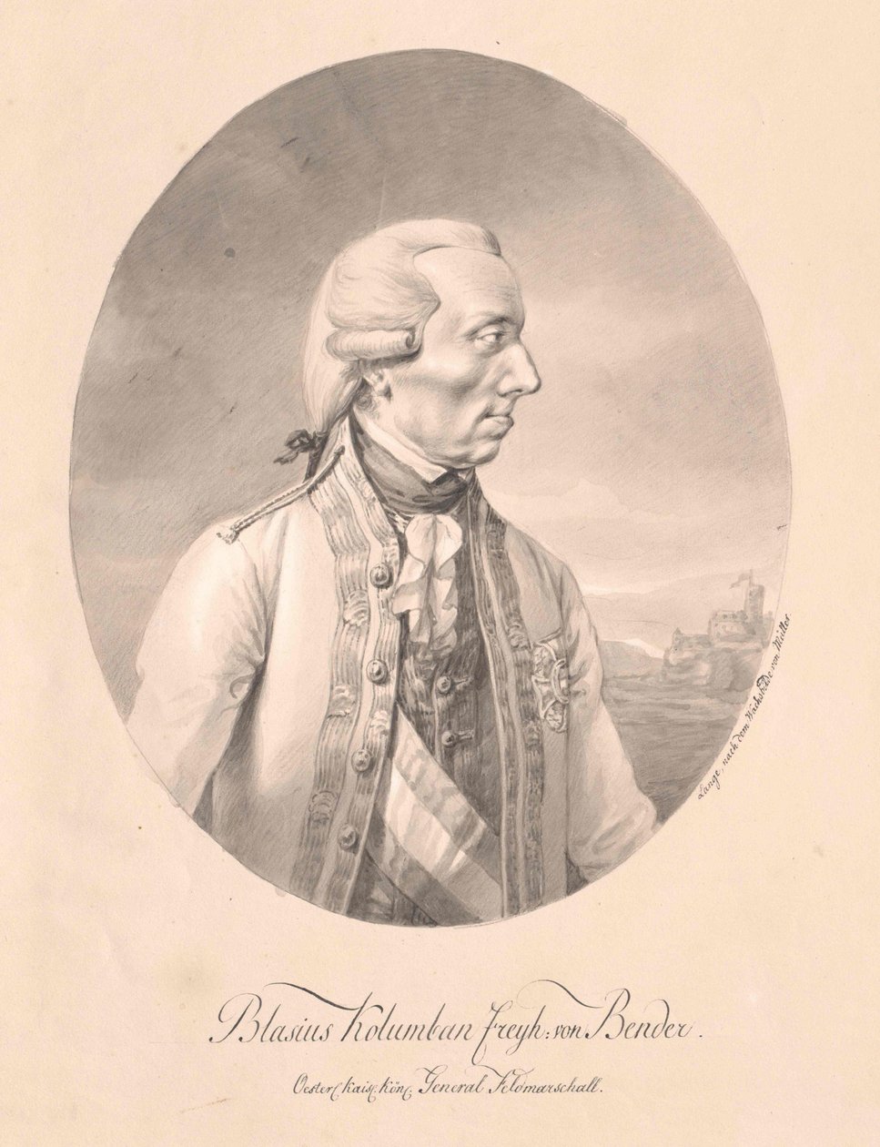 Johann Blaise Baron Bends od Artist Unknown