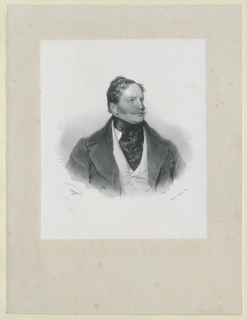 Johann Franz hrabě Hardegg (tisk) od Artist Unknown
