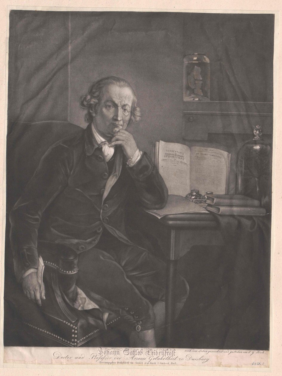 Johann Gottlob Leidenfrost od Artist Unknown