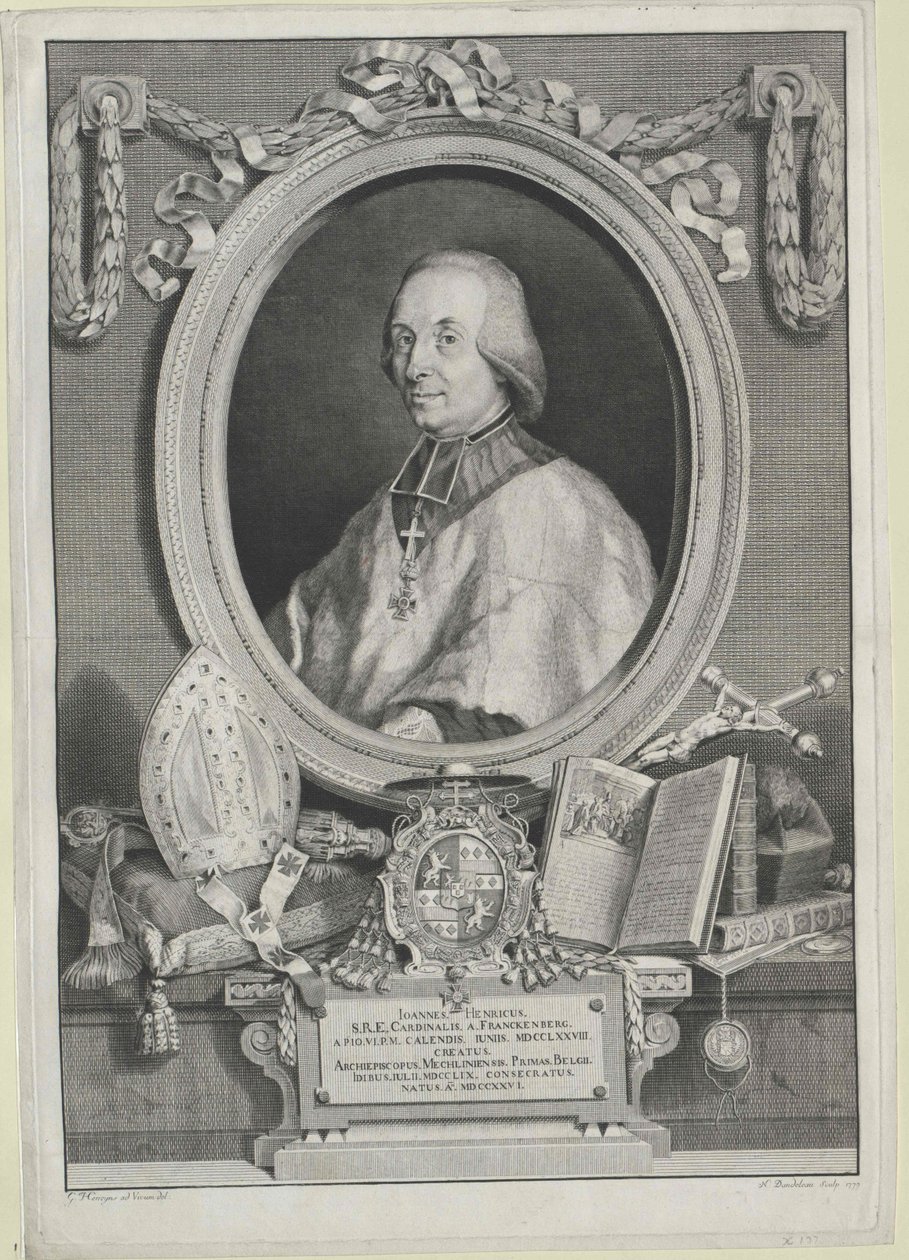 Johann Heinrich hrabě Frankenberg od Artist Unknown