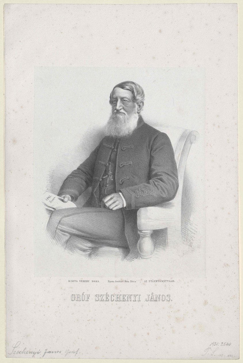 Johann Nepomuk hrabě Szechenyi ze Sarvar-Felsoevidku od Artist Unknown
