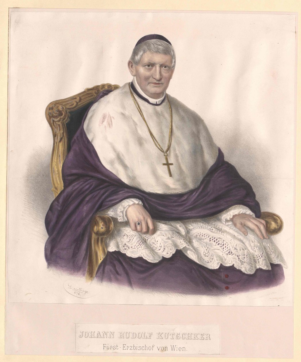 Johann Rudolf Kutschker od Artist Unknown
