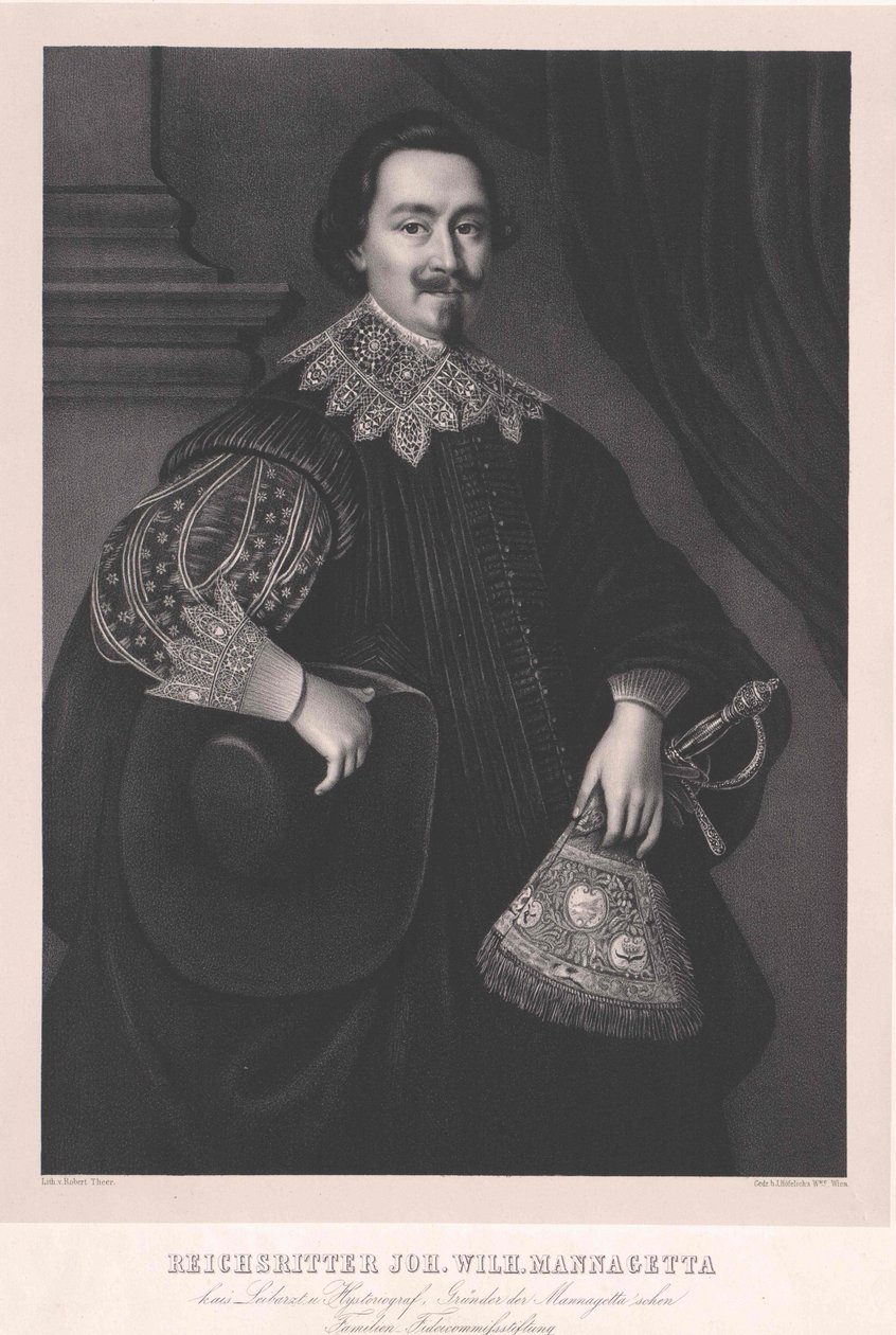 Pan Johann Wilhelm Mannagetta od Artist Unknown