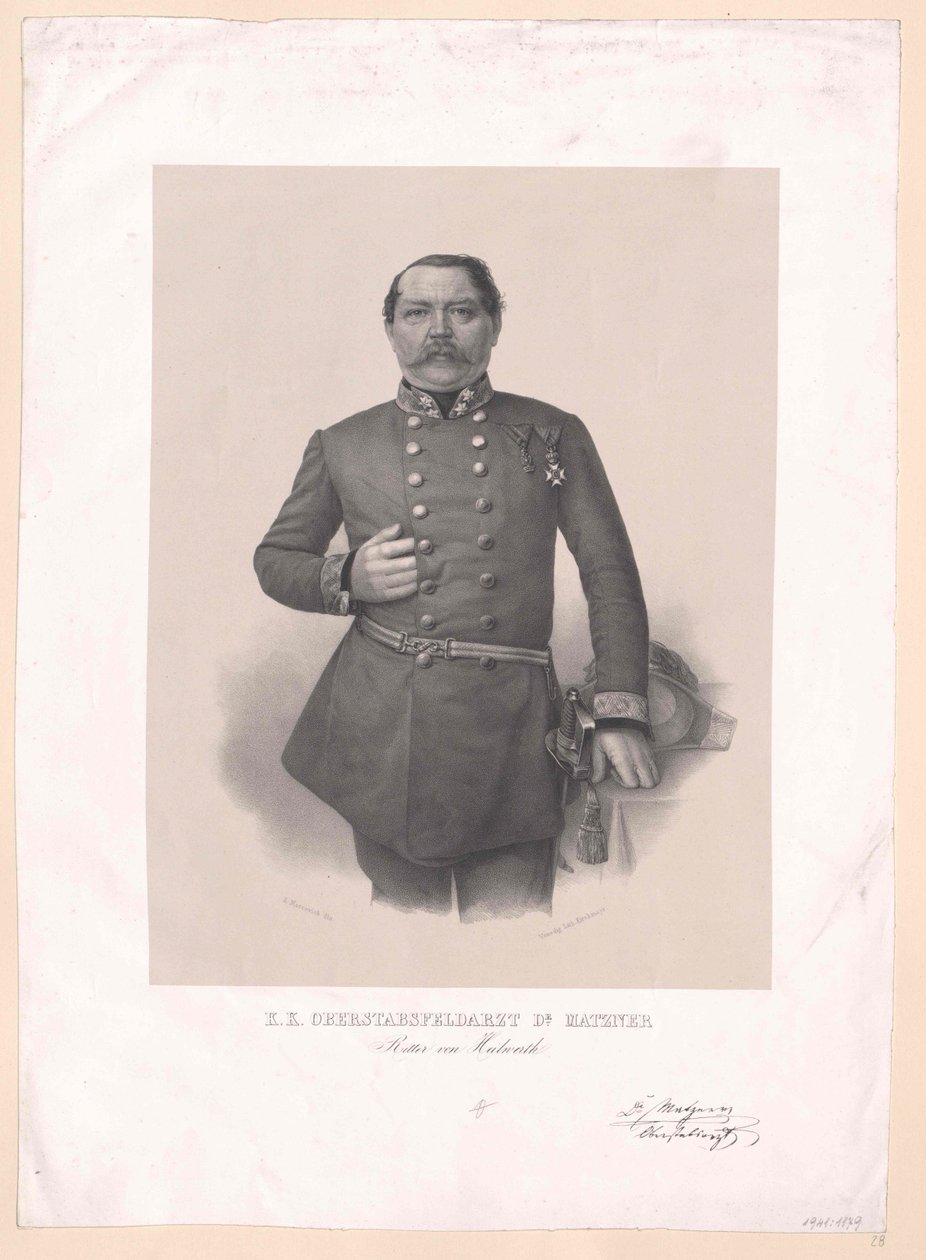 Johann rytíř Matzner z Heilwerthu od Artist Unknown