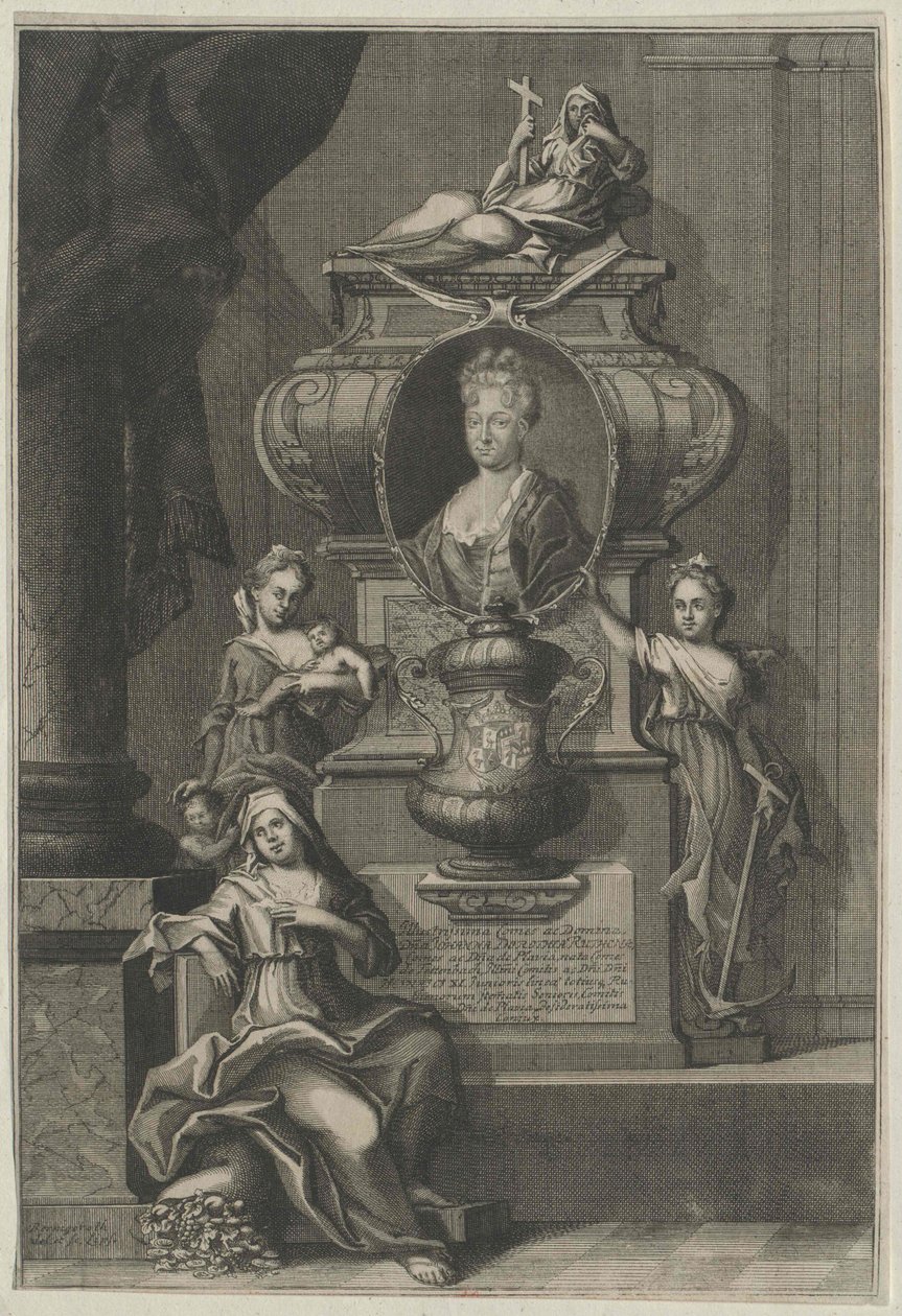 Johanna Dorothea hraběnka Tattenbach-Geilsdorf od Artist Unknown