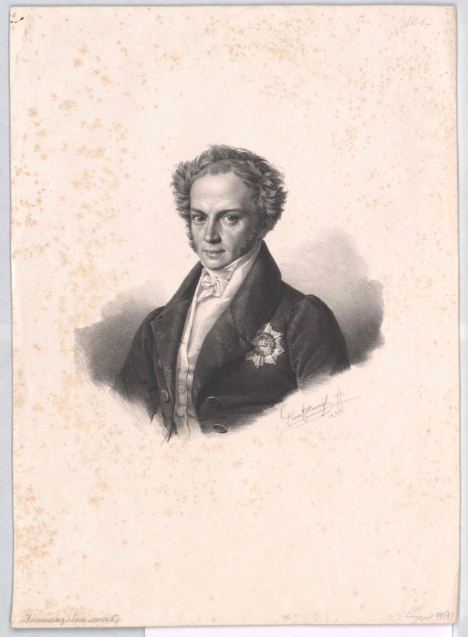 Joseph Ludwig hrabě z Armanspergu (tisk) od Artist Unknown