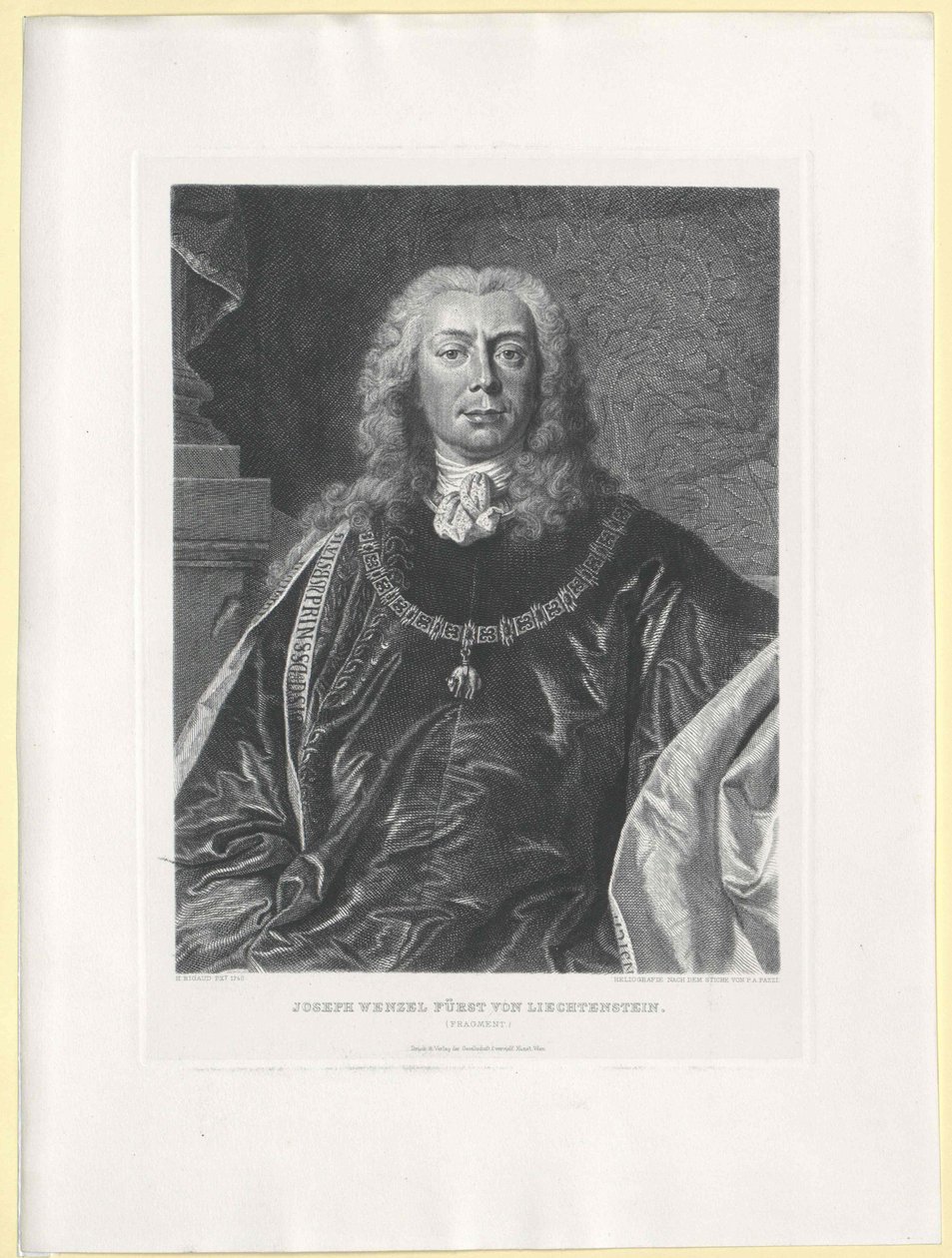 Joseph Wenzel hrabě z Lichtenštejna od Artist Unknown