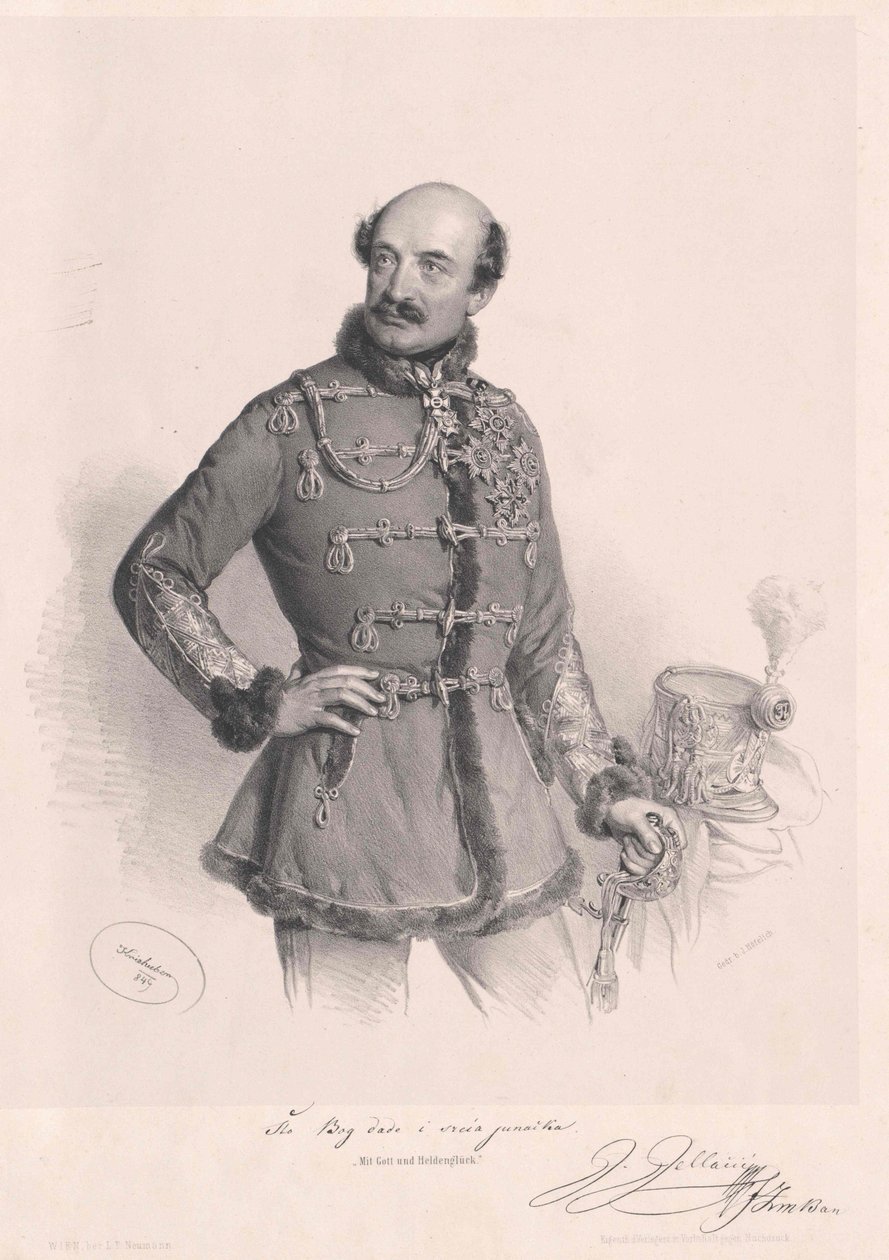 Joseph hrabě Jellacic de Buzim od Artist Unknown