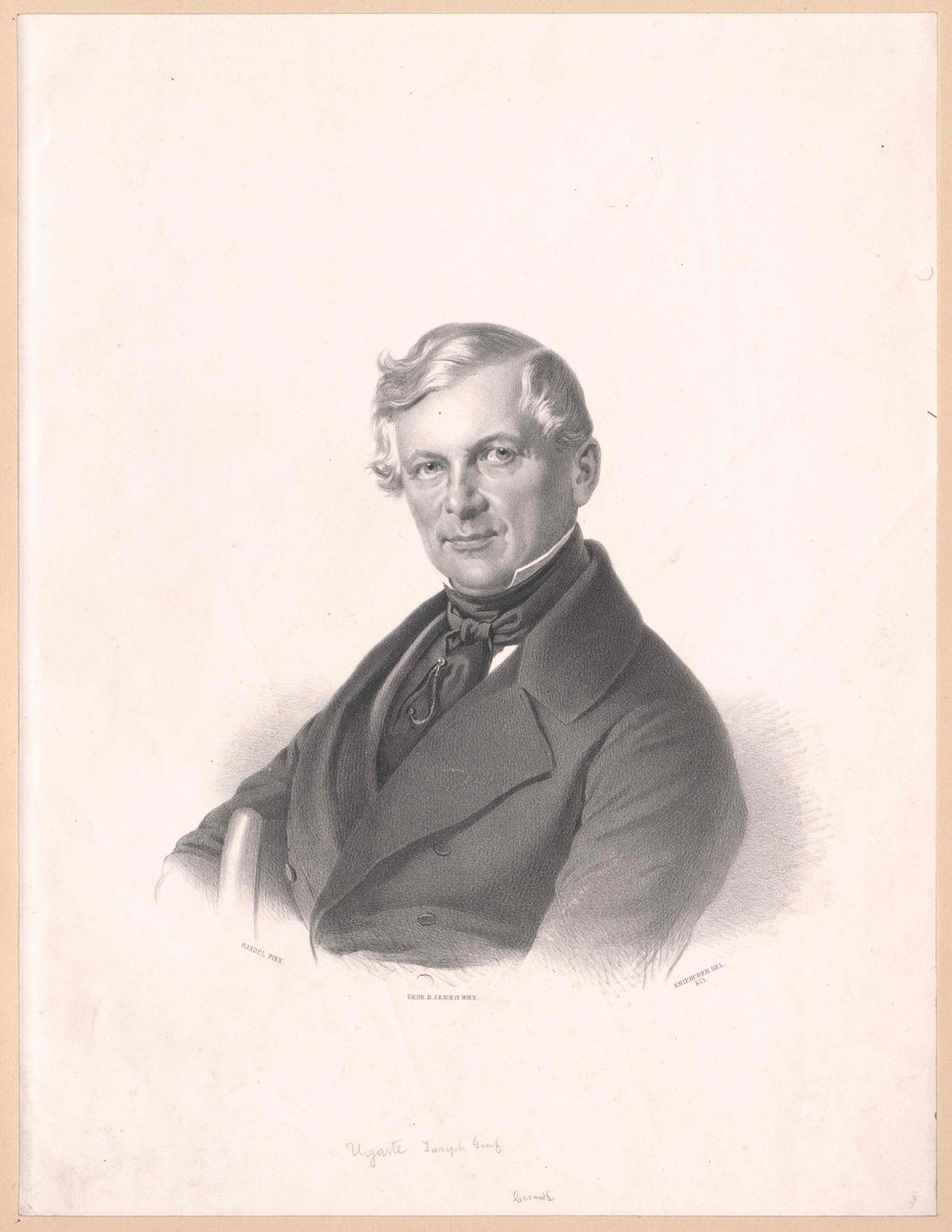 Joseph hrabě Ugarte (tisk) od Artist Unknown