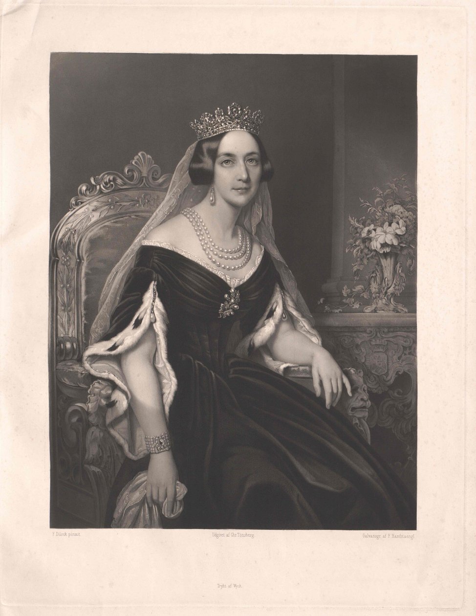 Josephine princezna Leuchtenberg od Artist Unknown