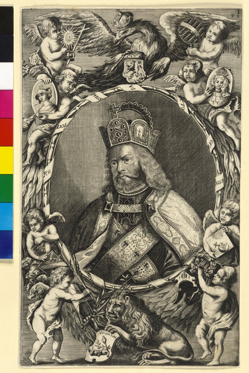 Král Rudolf I. Habsburský od Artist Unknown