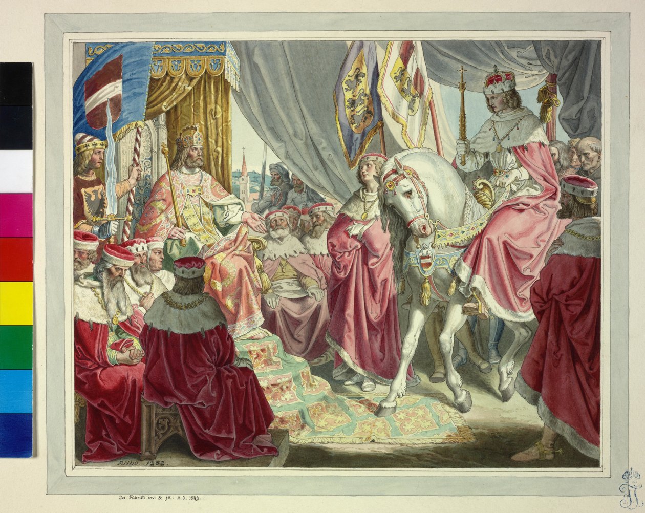 Král Rudolf I. Habsburský od Artist Unknown