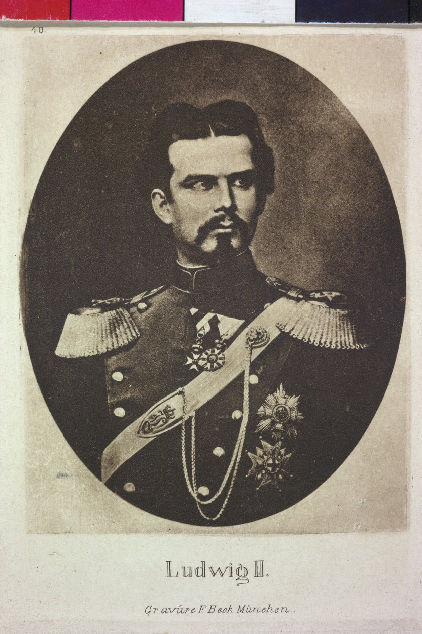 Bavorský král Ludvík II. od Artist Unknown