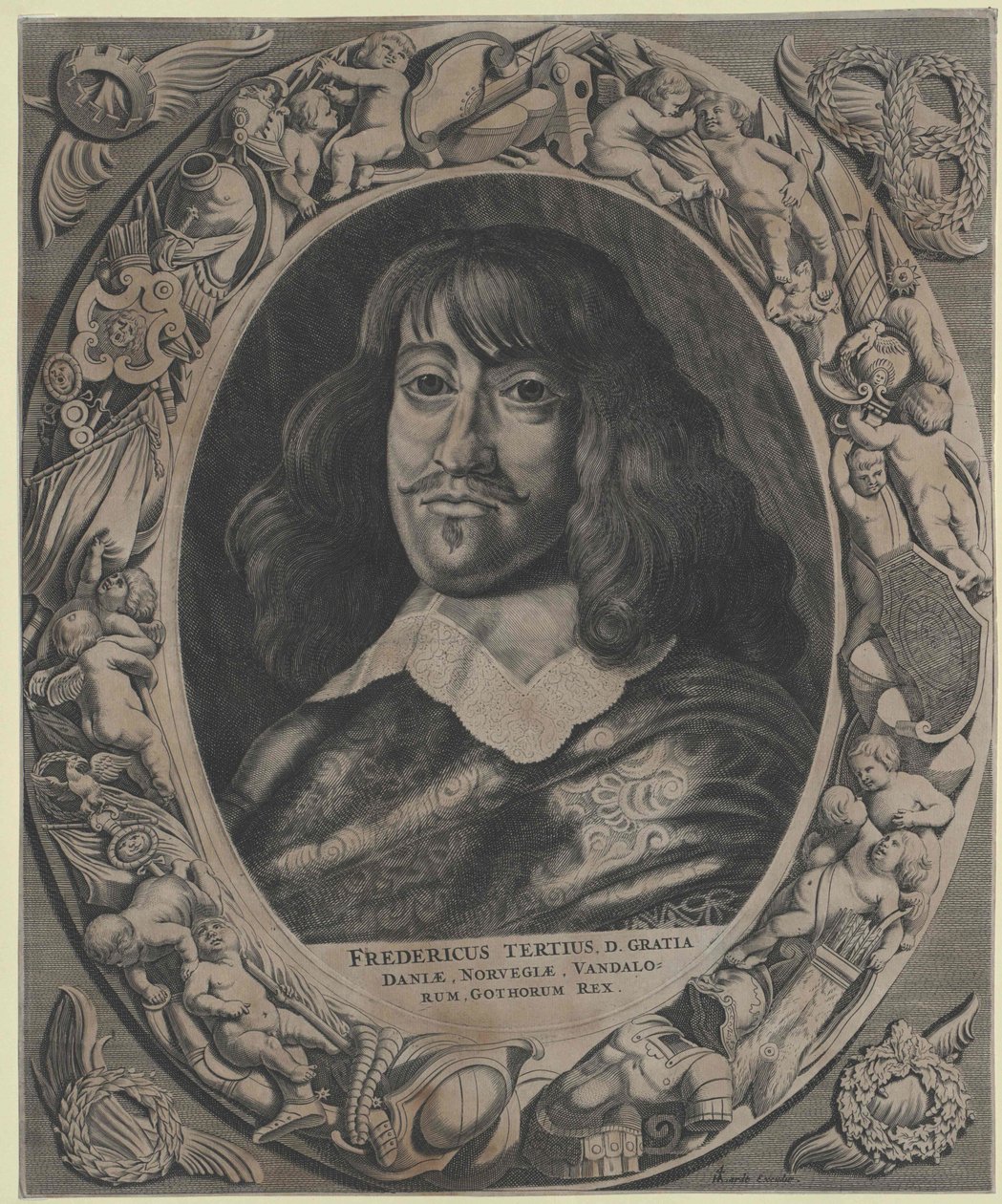 Dánský král Frederic III od Artist Unknown