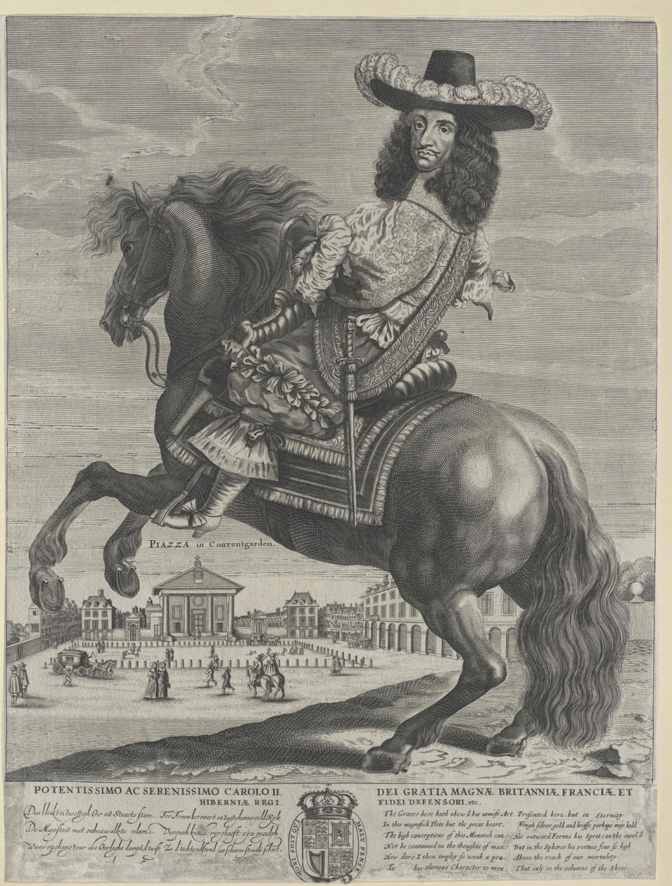 Anglický král Karel II. od Artist Unknown