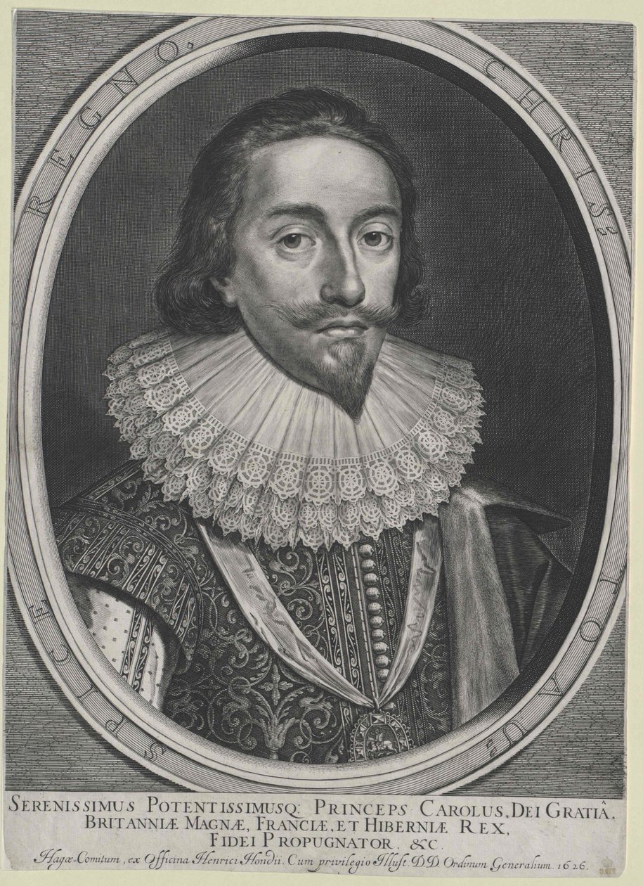 Anglický král Karel I. od Artist Unknown