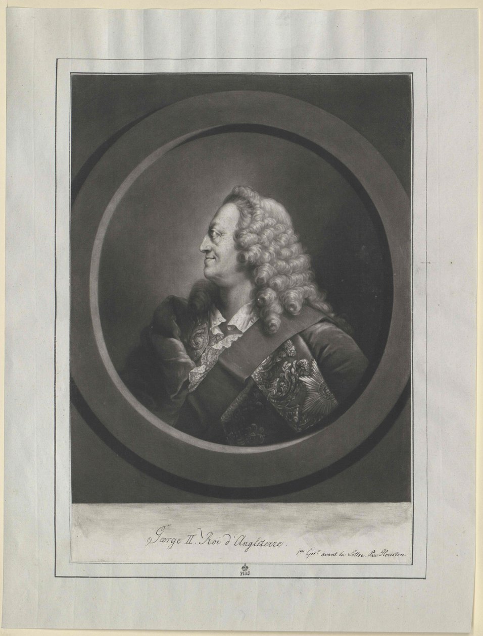 Anglický král Hannoverský kurfiřt Jiří II. od Artist Unknown