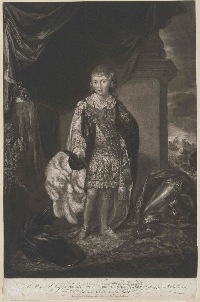 Anglický král Jiří IV. od Artist Unknown