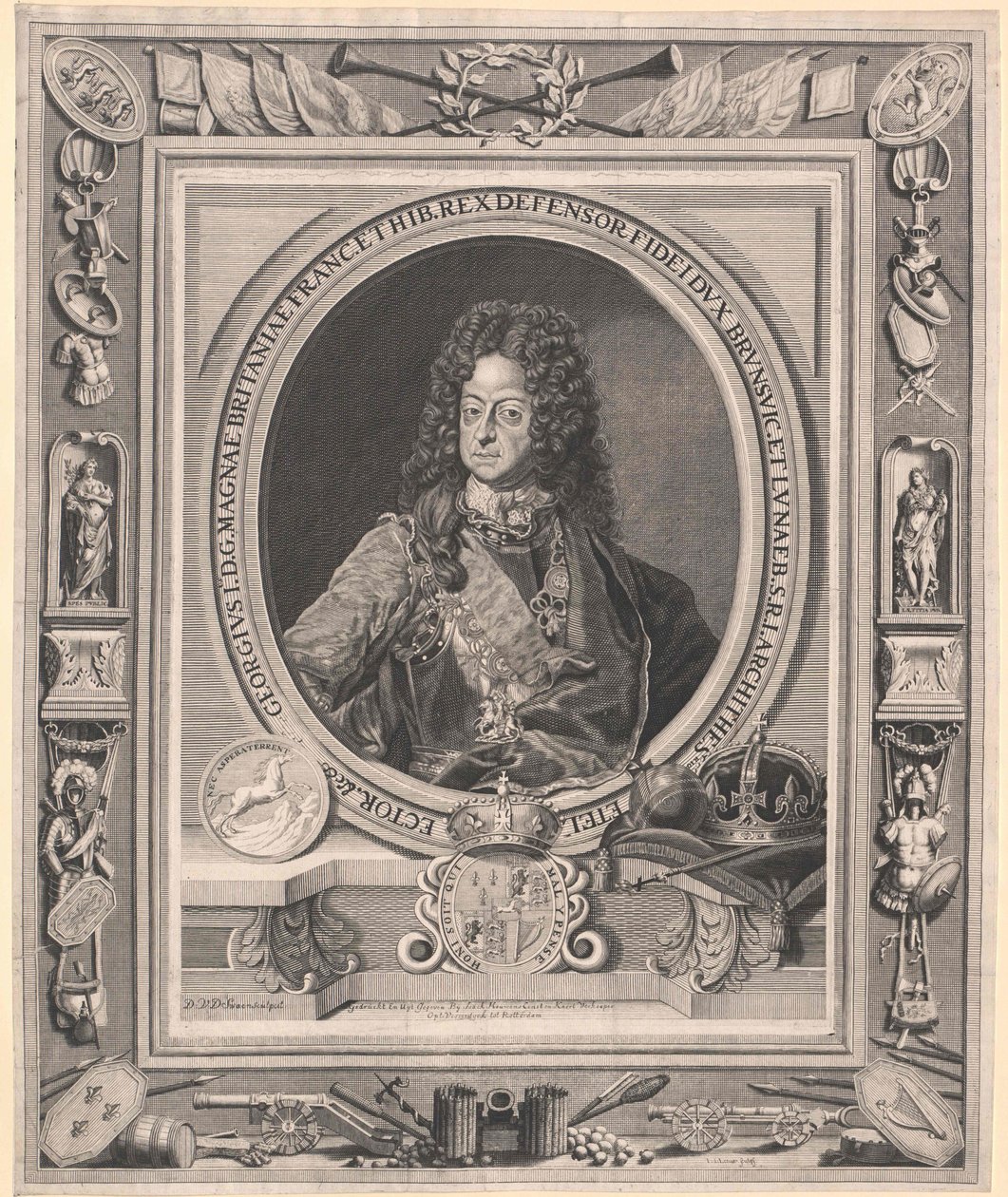 Anglický král Jiří I. od Artist Unknown